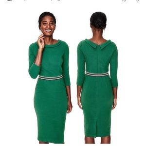 Boden NWOT Daisy Ribbed Ponte Fitted Sheath Dress